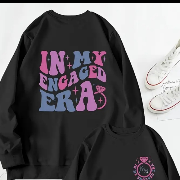 Engaged pull over black sweatshirt - Picture 5 of 5